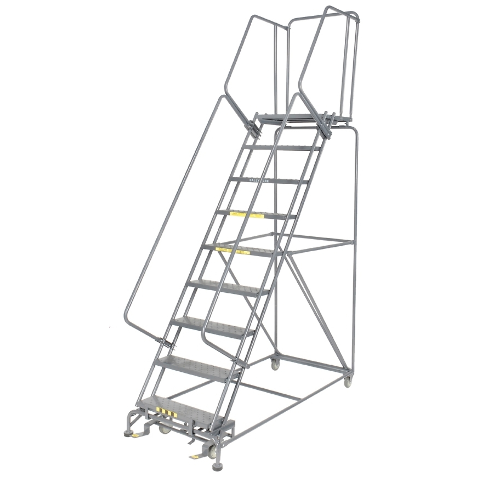 Ballymore, Rolling Ladder, Overall Height 123 in, Steps 9, Material Steel, Model# 093221P